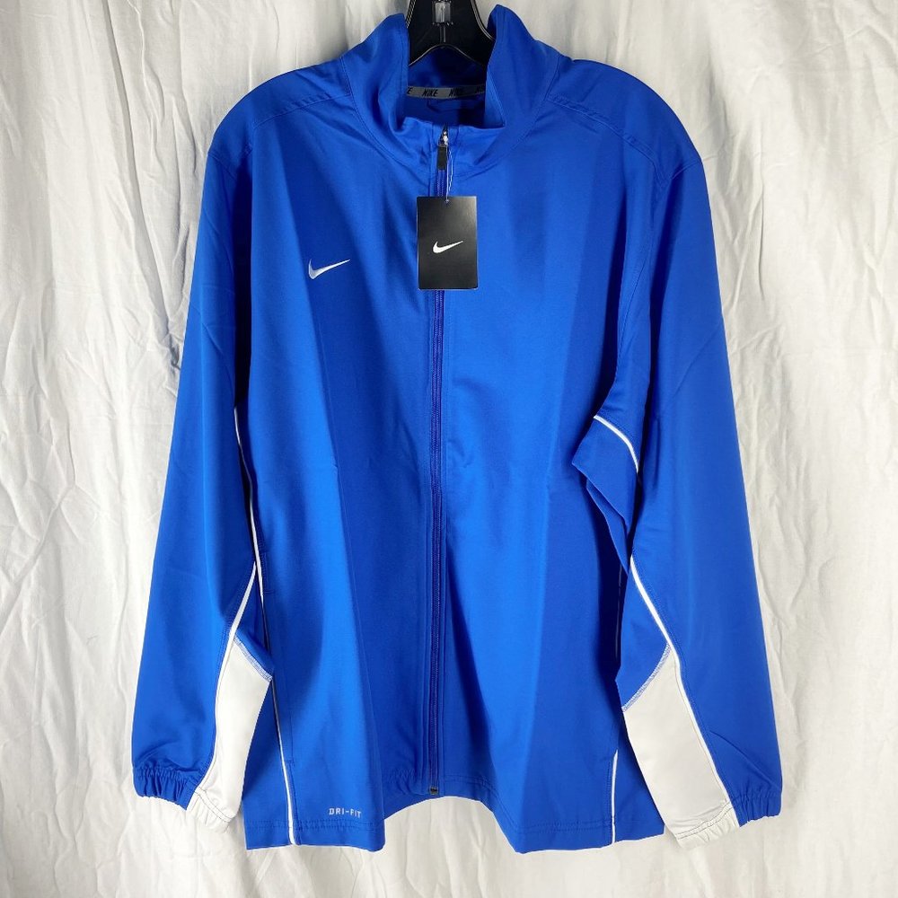 Nike Mens Blue Dri-Fit Full Zip Training Jacket Size L